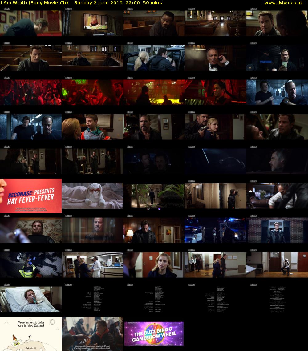 I Am Wrath (Sony Movie Ch) Sunday 2 June 2019 22:00 - 22:50