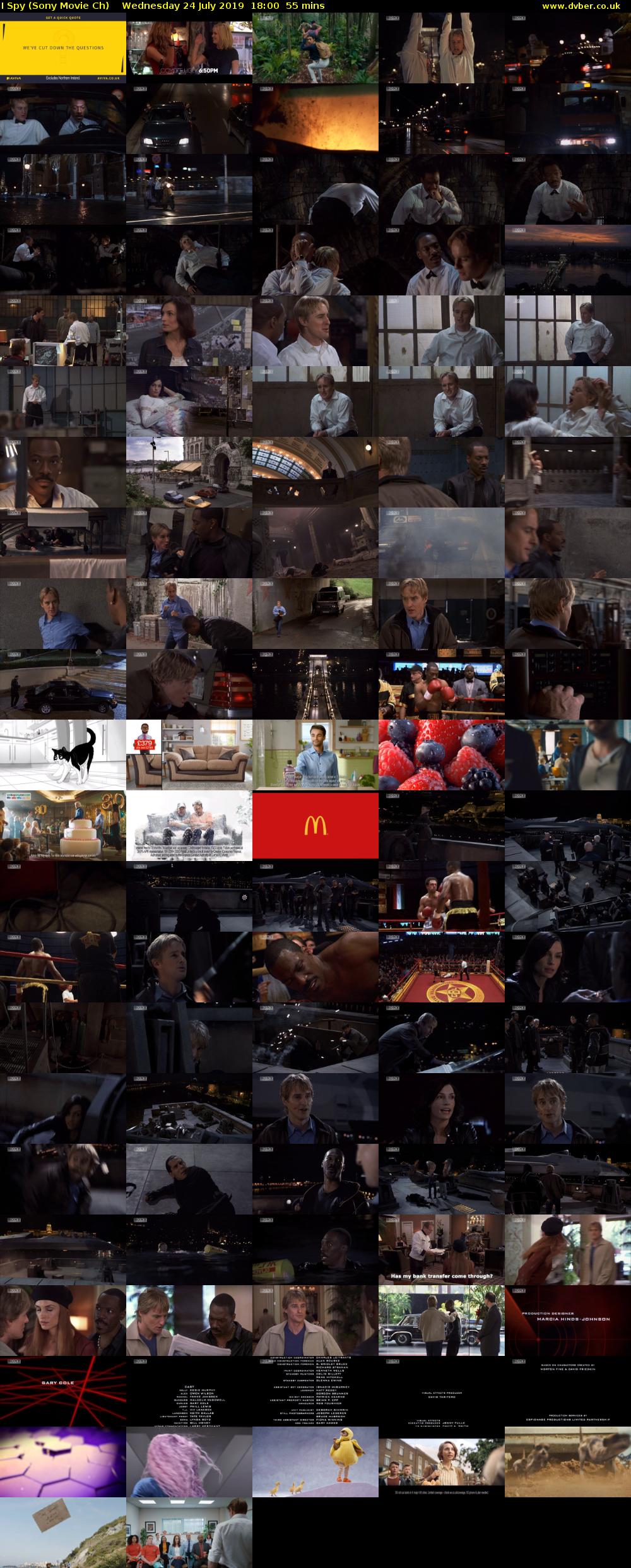 I Spy (Sony Movie Ch) Wednesday 24 July 2019 18:00 - 18:55