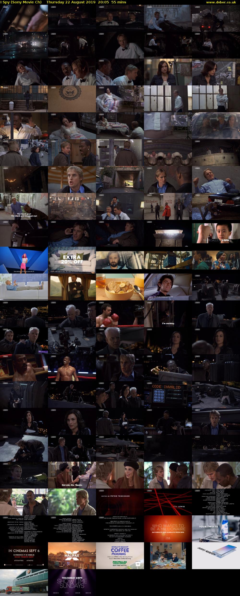 I Spy (Sony Movie Ch) Thursday 22 August 2019 20:05 - 21:00