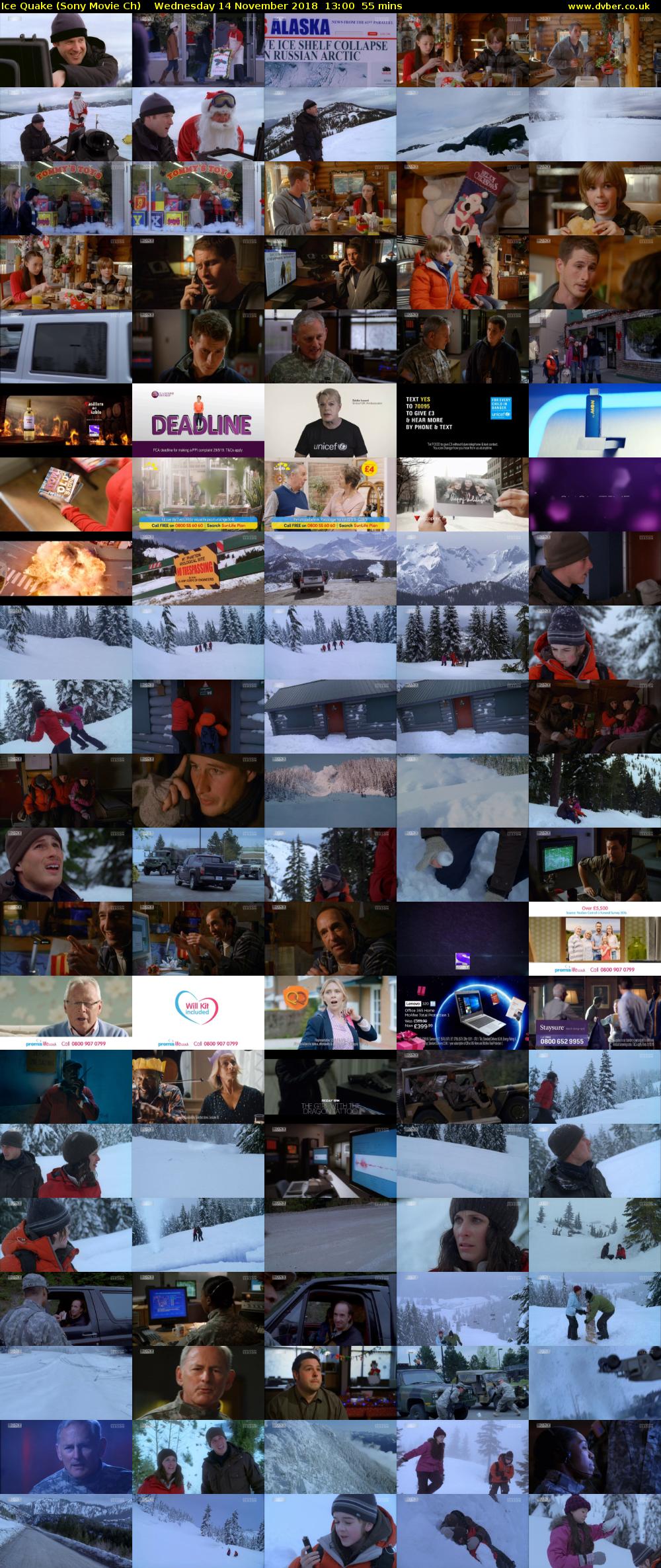 Ice Quake (Sony Movie Ch) Wednesday 14 November 2018 13:00 - 13:55