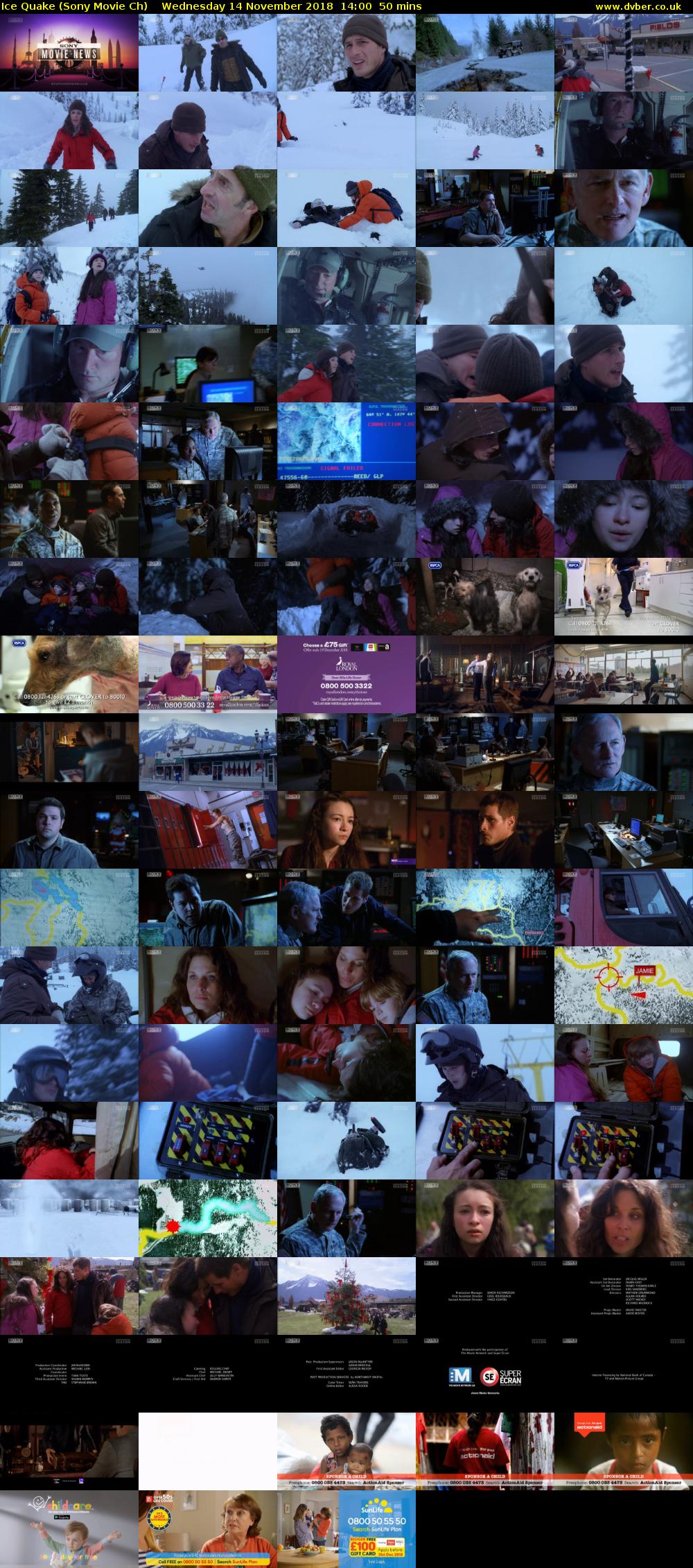 Ice Quake (Sony Movie Ch) Wednesday 14 November 2018 14:00 - 14:50