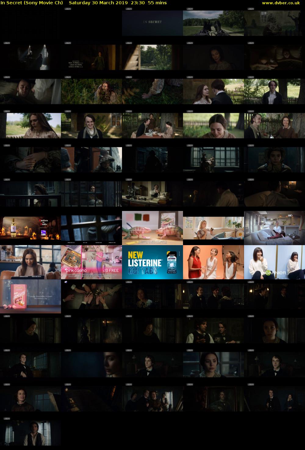 In Secret (Sony Movie Ch) Saturday 30 March 2019 23:30 - 00:25