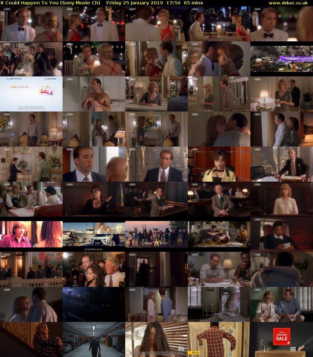 It Could Happen To You (Sony Movie Ch) Friday 25 January 2019 17:50 - 18:55