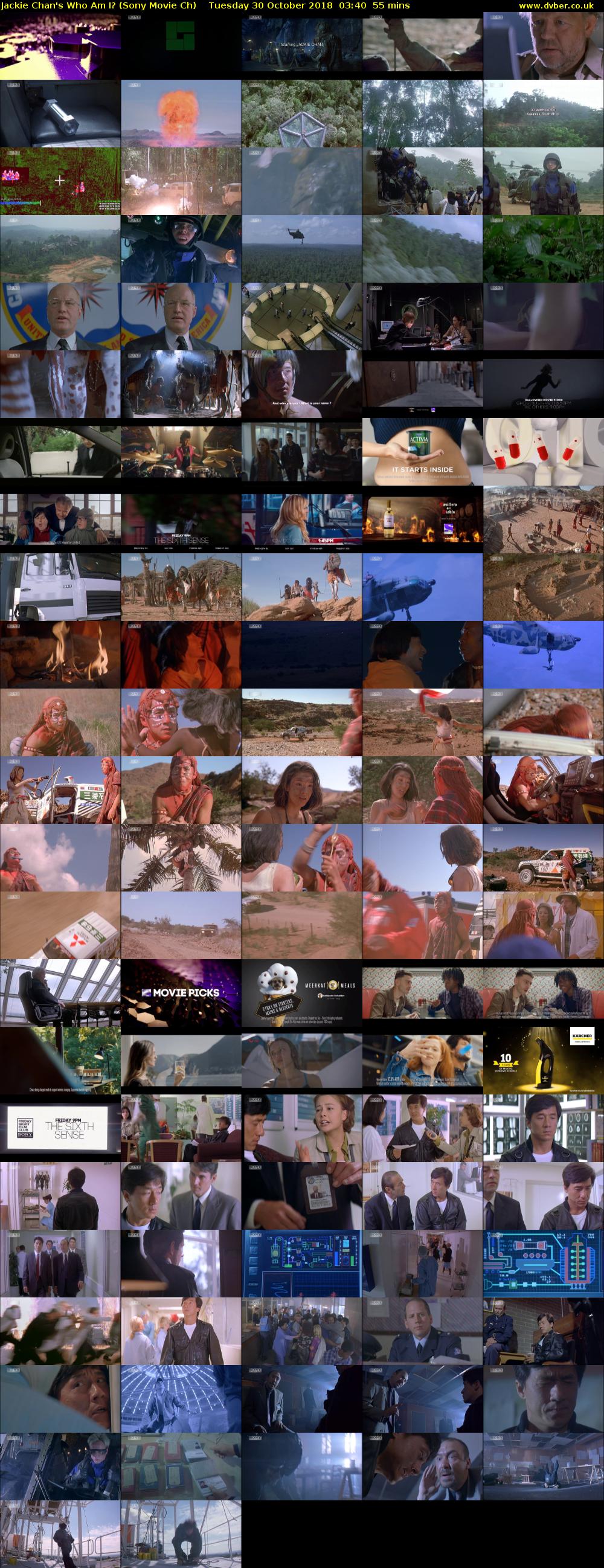 Jackie Chan's Who Am I? (Sony Movie Ch) Tuesday 30 October 2018 03:40 - 04:35