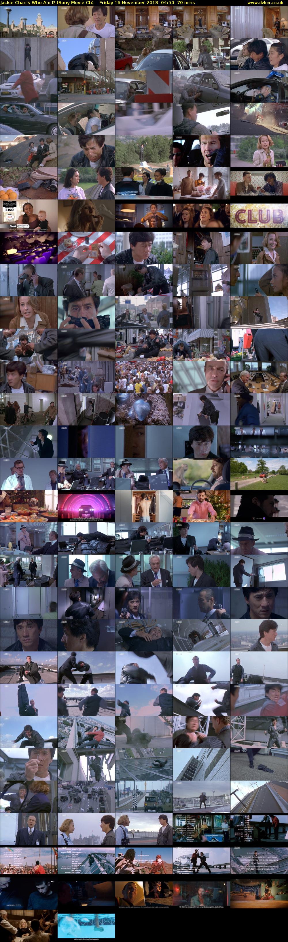 Jackie Chan's Who Am I? (Sony Movie Ch) Friday 16 November 2018 04:50 - 06:00