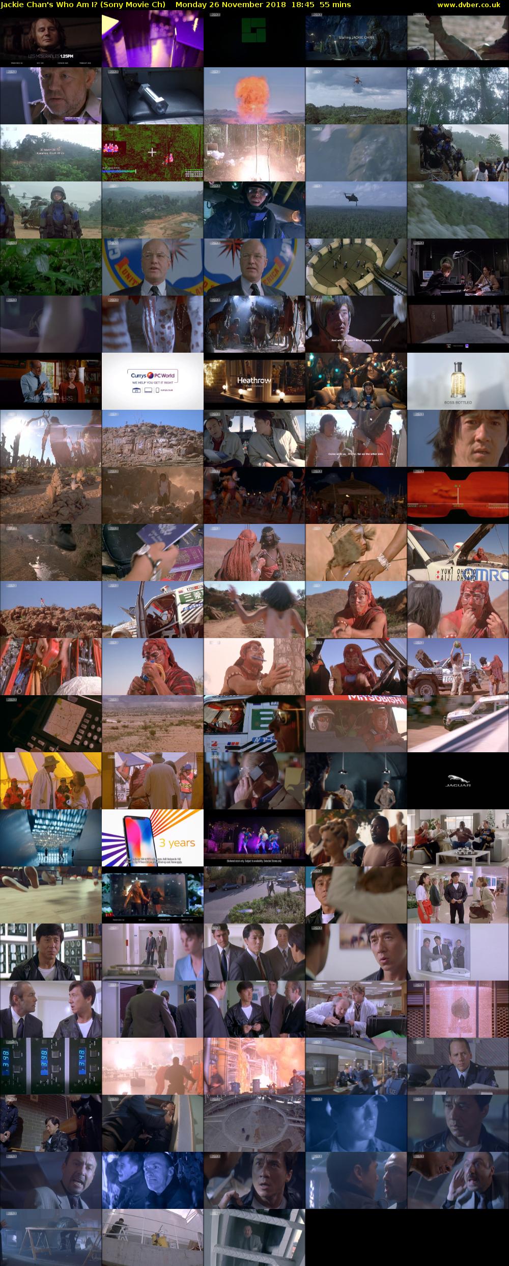 Jackie Chan's Who Am I? (Sony Movie Ch) Monday 26 November 2018 18:45 - 19:40