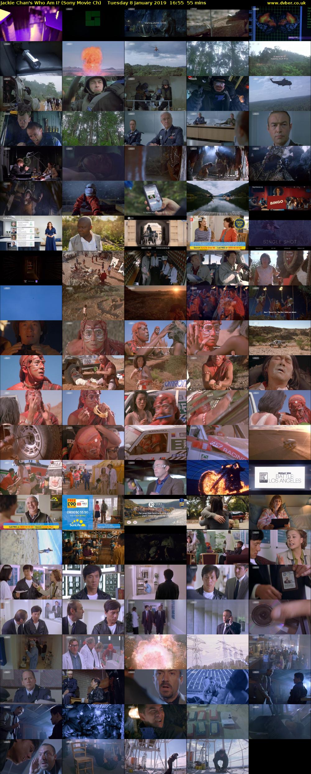 Jackie Chan's Who Am I? (Sony Movie Ch) Tuesday 8 January 2019 16:55 - 17:50