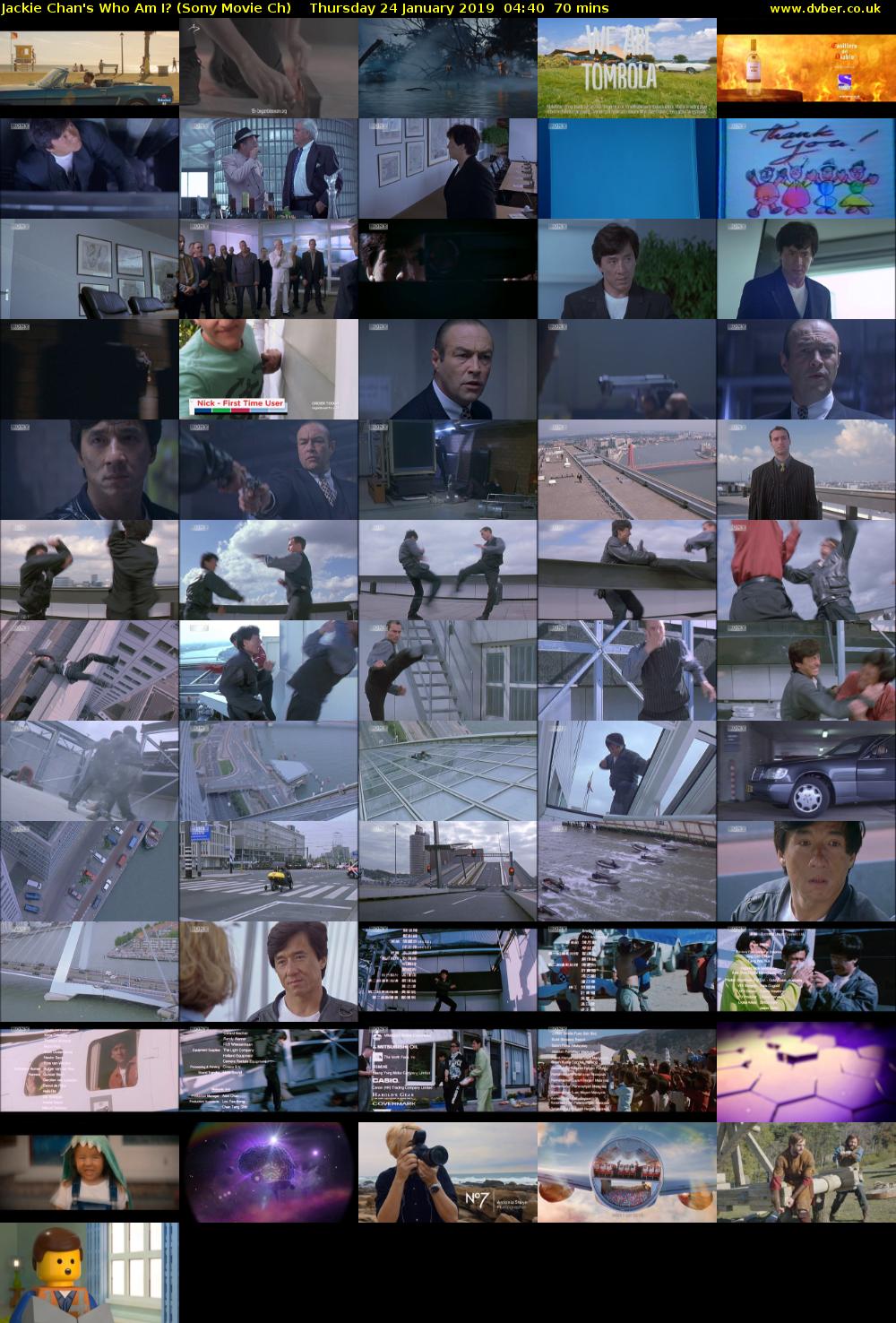 Jackie Chan's Who Am I? (Sony Movie Ch) Thursday 24 January 2019 04:40 - 05:50