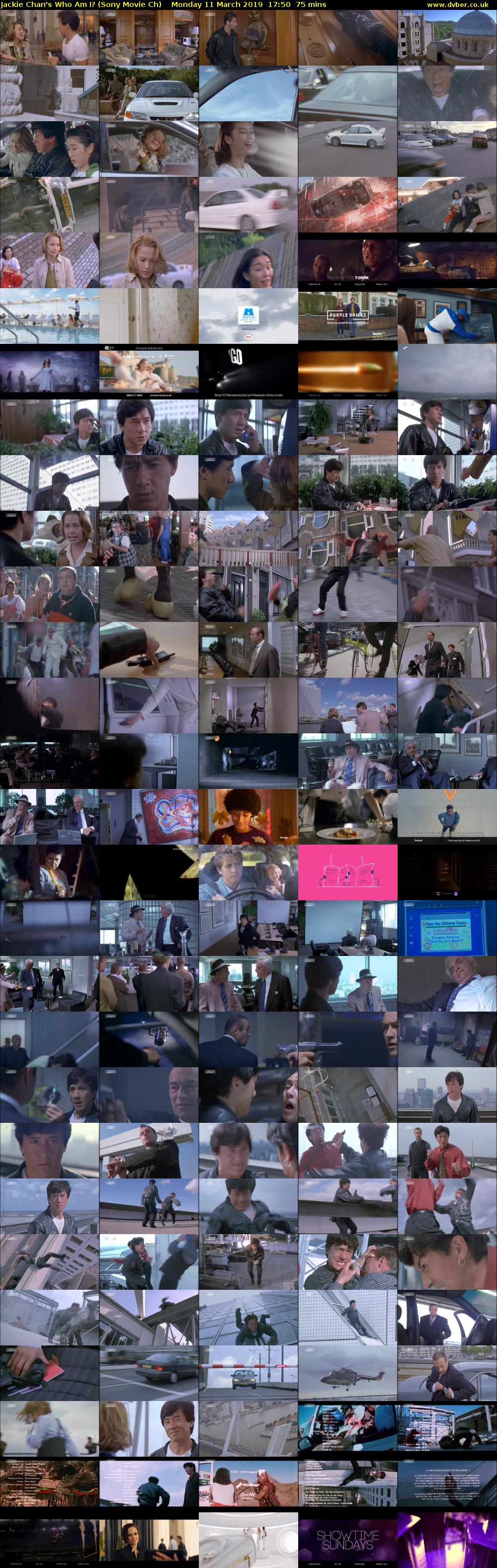 Jackie Chan's Who Am I? (Sony Movie Ch) Monday 11 March 2019 17:50 - 19:05