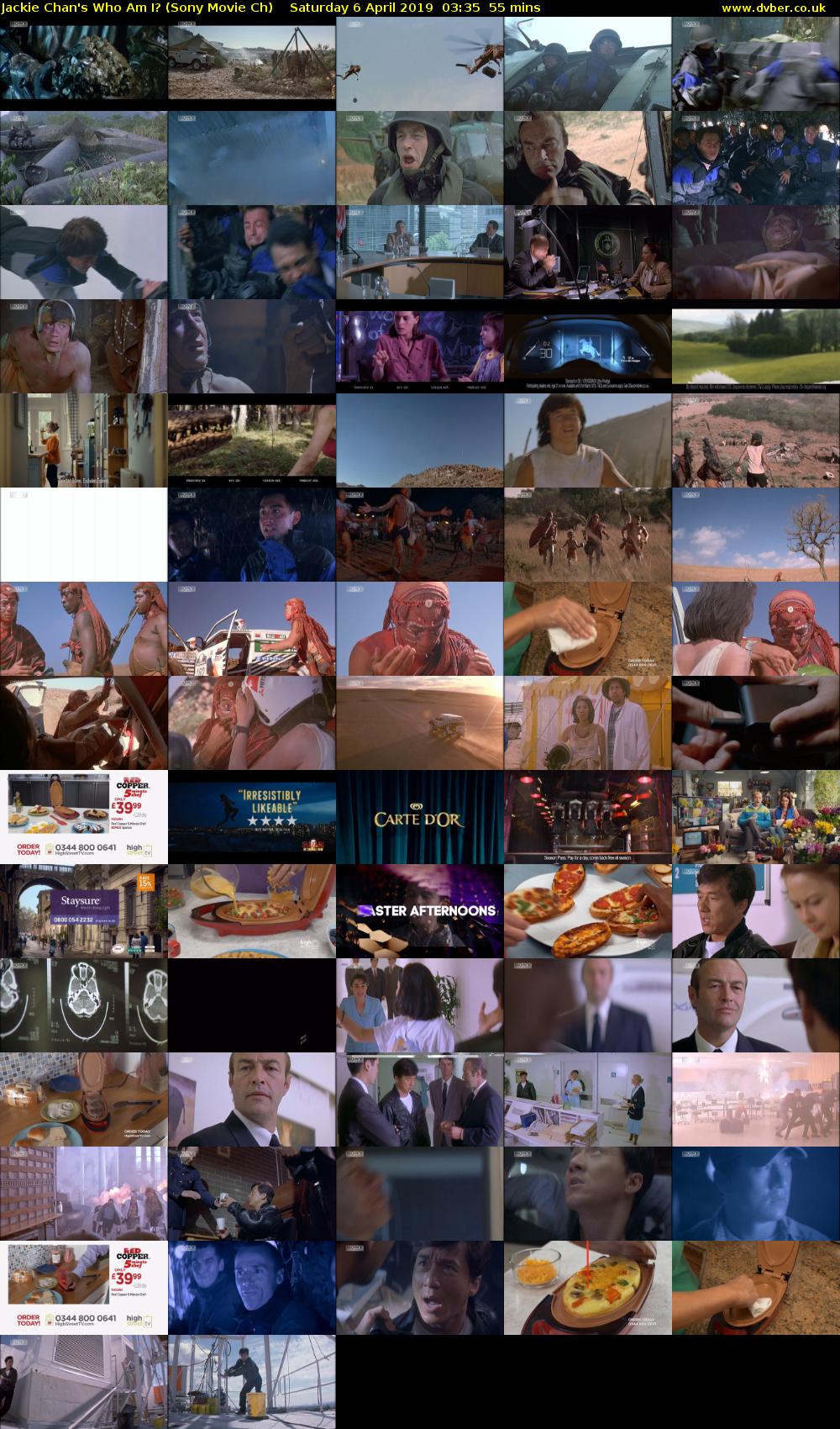Jackie Chan's Who Am I? (Sony Movie Ch) Saturday 6 April 2019 03:35 - 04:30