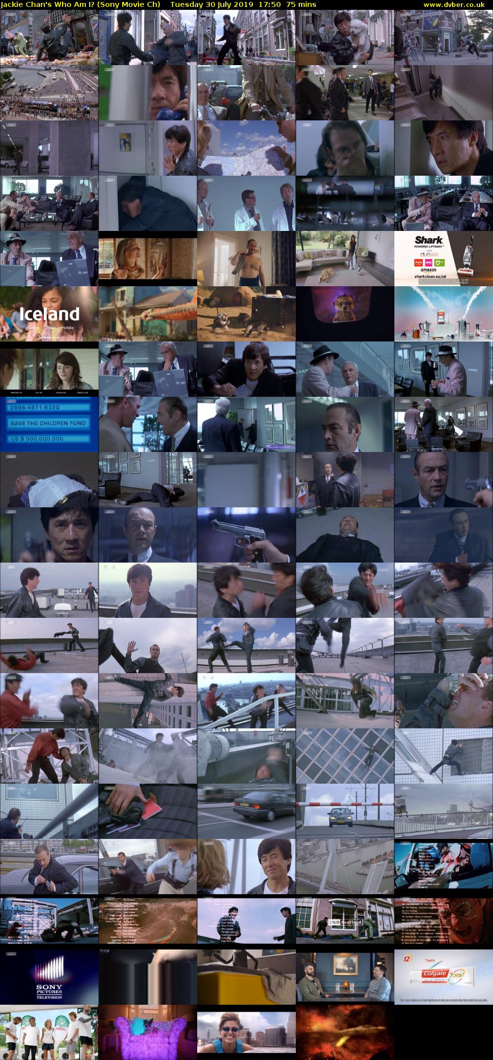 Jackie Chan's Who Am I? (Sony Movie Ch) Tuesday 30 July 2019 17:50 - 19:05