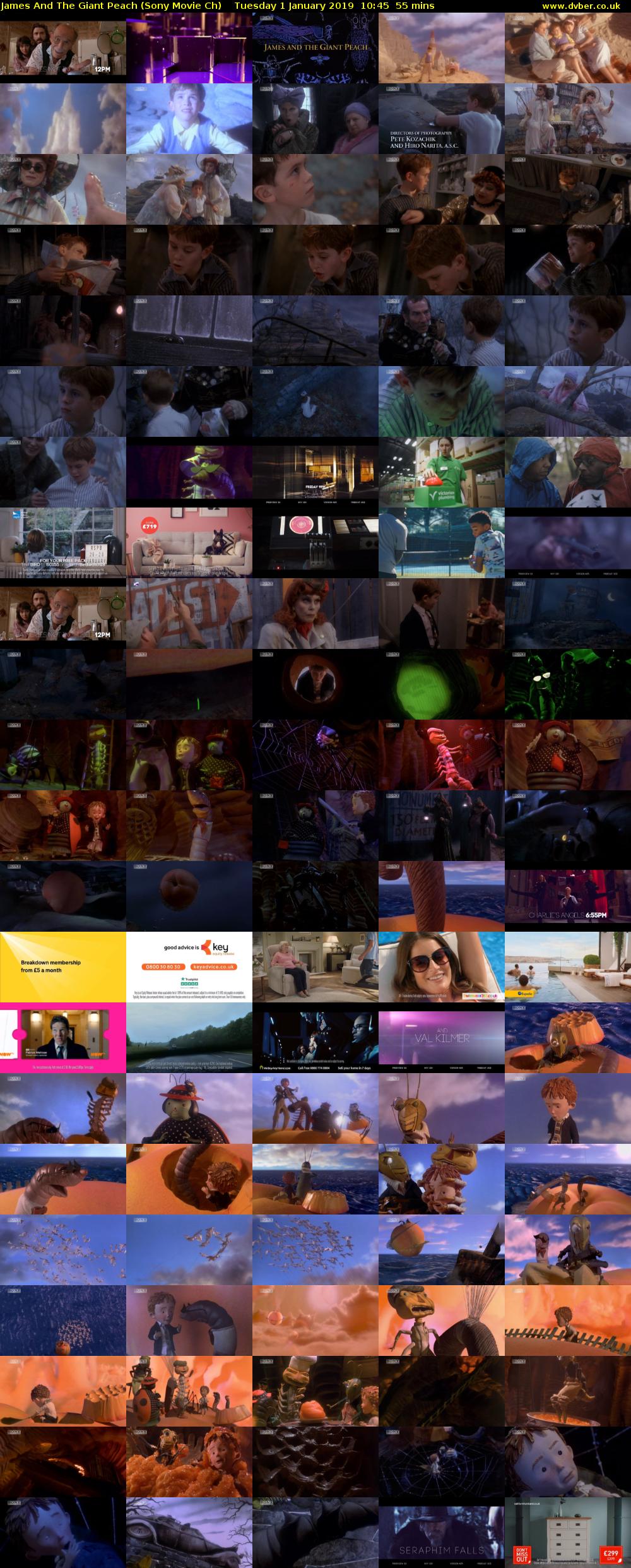 James And The Giant Peach (Sony Movie Ch) Tuesday 1 January 2019 10:45 - 11:40