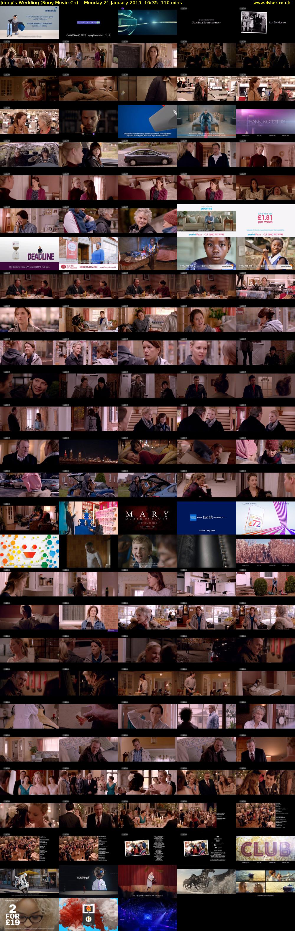 Jenny's Wedding (Sony Movie Ch) Monday 21 January 2019 16:35 - 18:25