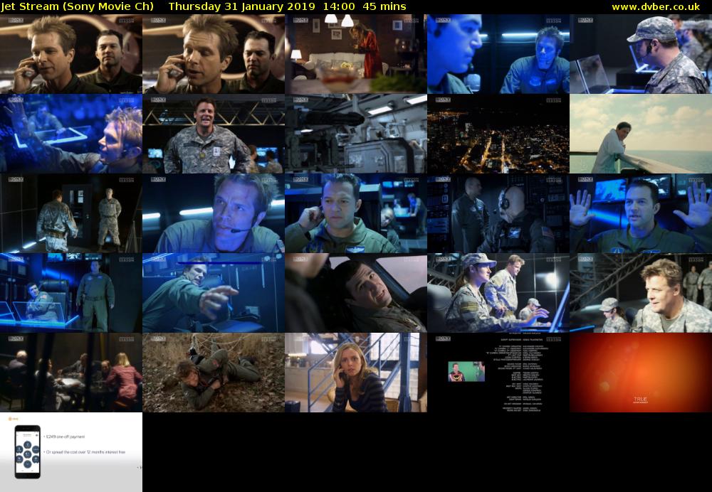 Jet Stream (Sony Movie Ch) Thursday 31 January 2019 14:00 - 14:45