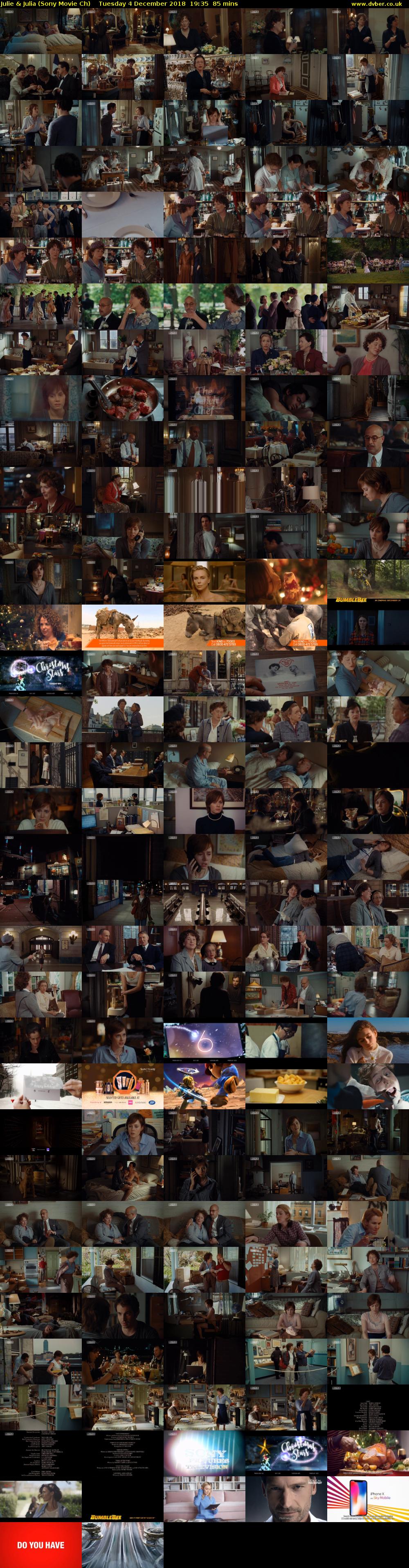 Julie & Julia (Sony Movie Ch) Tuesday 4 December 2018 19:35 - 21:00