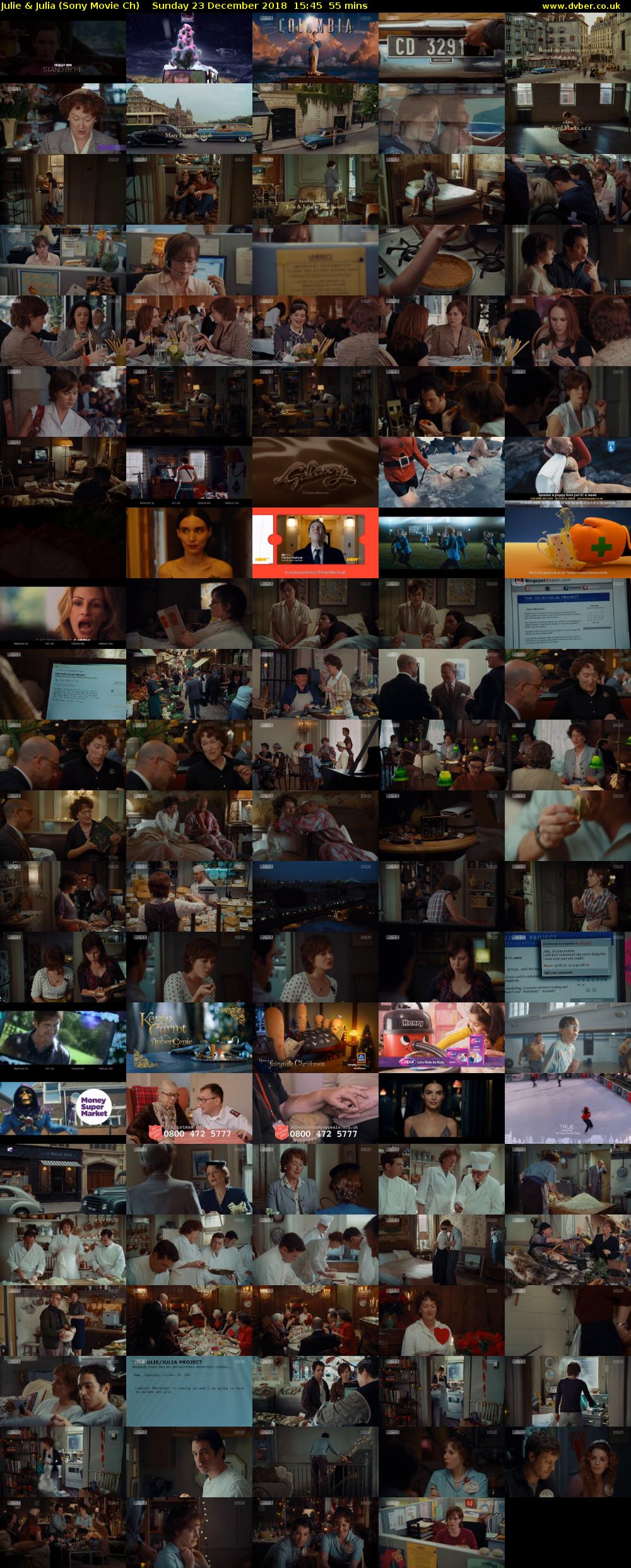 Julie & Julia (Sony Movie Ch) Sunday 23 December 2018 15:45 - 16:40