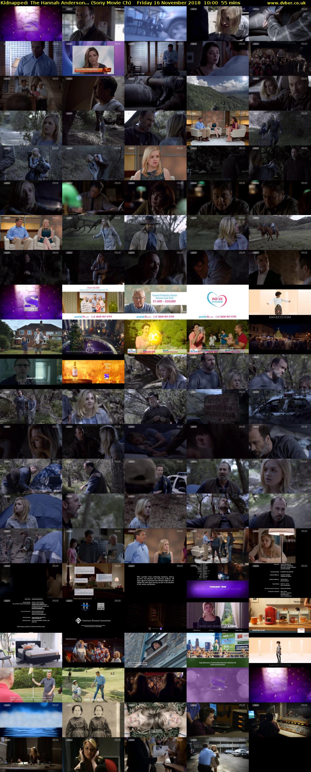 Kidnapped: The Hannah Anderson... (Sony Movie Ch) Friday 16 November 2018 10:00 - 10:55