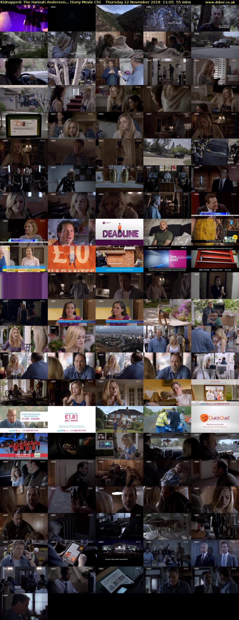 Kidnapped: The Hannah Anderson... (Sony Movie Ch) Thursday 22 November 2018 11:05 - 12:00