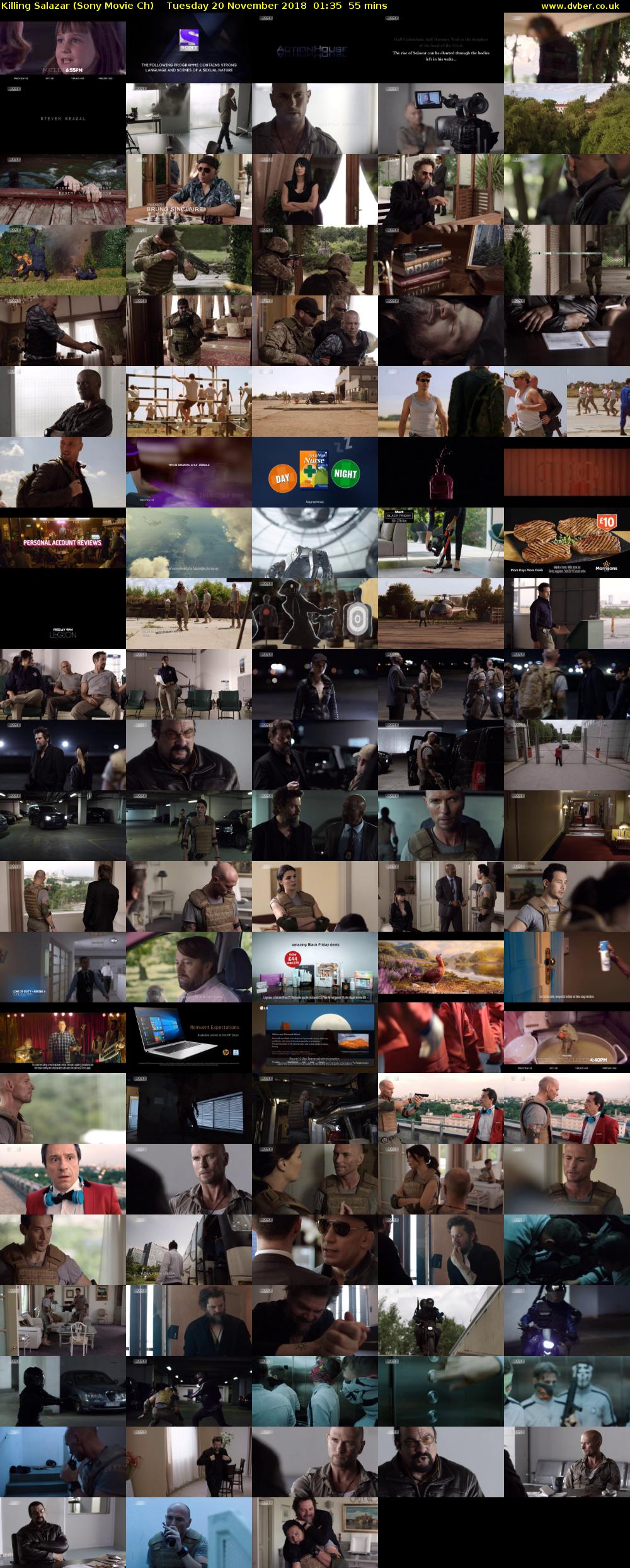 Killing Salazar (Sony Movie Ch) Tuesday 20 November 2018 01:35 - 02:30