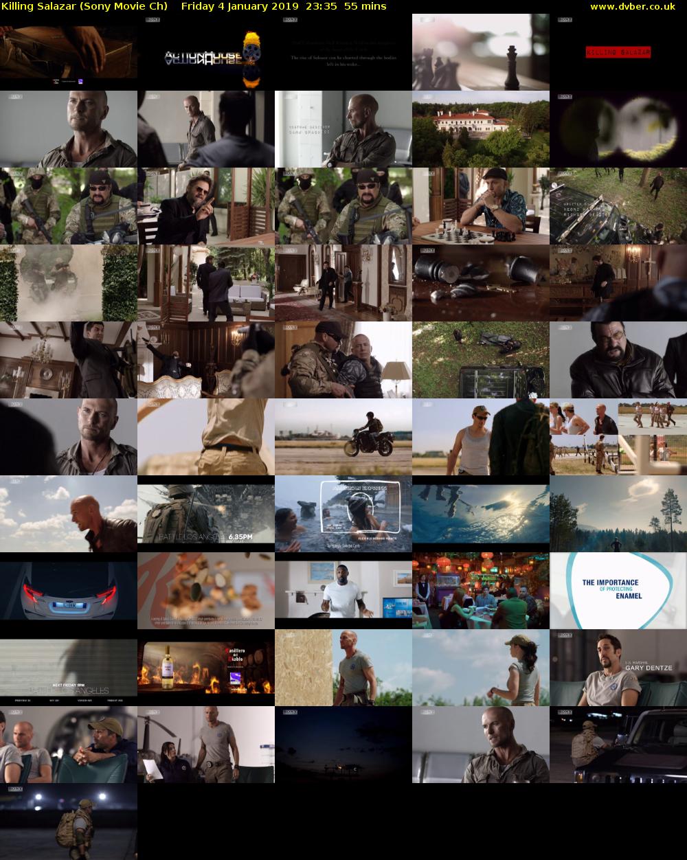 Killing Salazar (Sony Movie Ch) Friday 4 January 2019 23:35 - 00:30