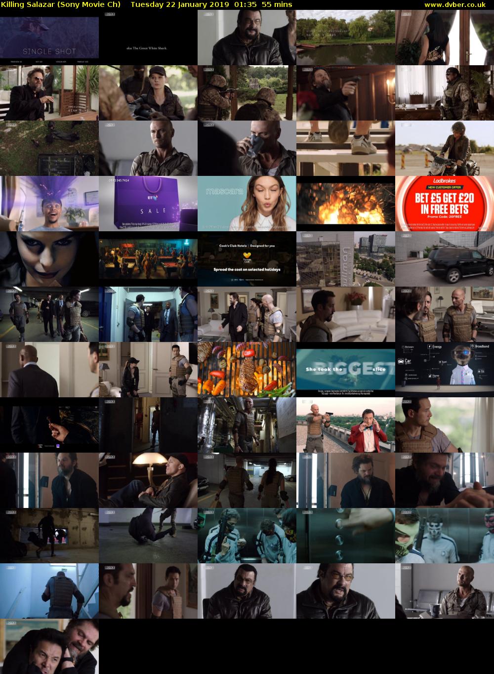 Killing Salazar (Sony Movie Ch) Tuesday 22 January 2019 01:35 - 02:30