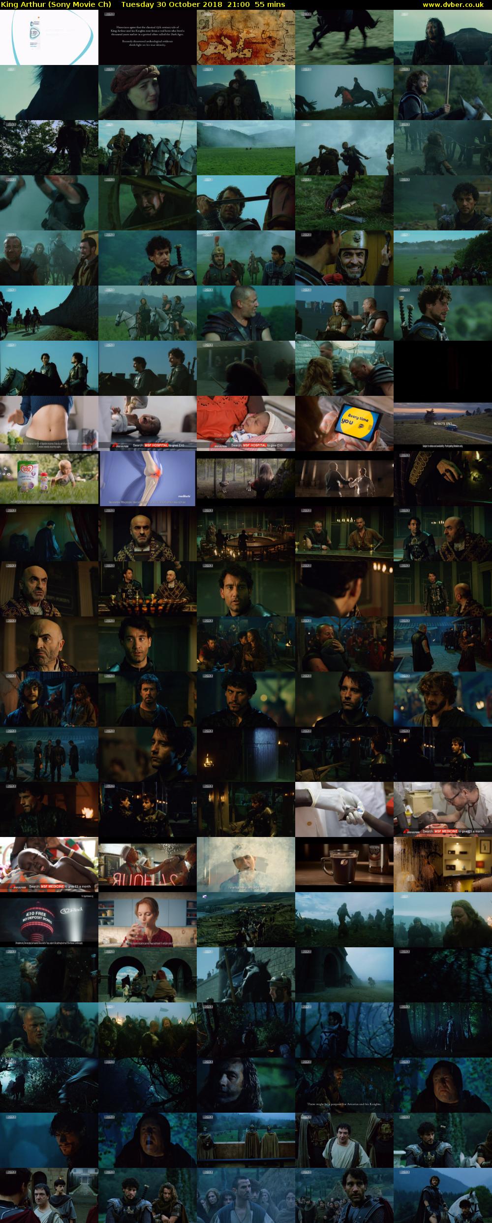 King Arthur (Sony Movie Ch) Tuesday 30 October 2018 21:00 - 21:55