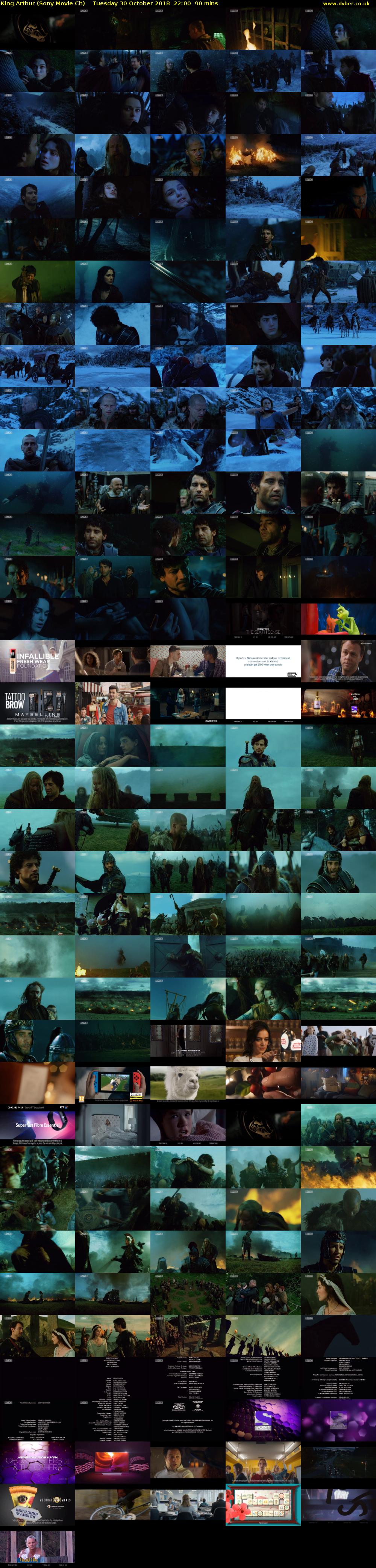 King Arthur (Sony Movie Ch) Tuesday 30 October 2018 22:00 - 23:30