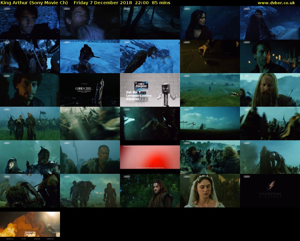 King Arthur (Sony Movie Ch) Friday 7 December 2018 22:00 - 23:25