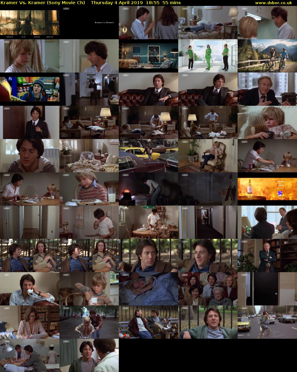 Kramer Vs. Kramer (Sony Movie Ch) Thursday 4 April 2019 18:55 - 19:50
