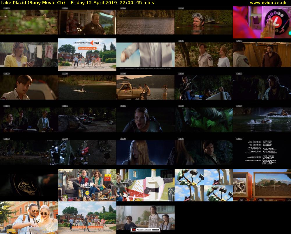 Lake Placid (Sony Movie Ch) Friday 12 April 2019 22:00 - 22:45