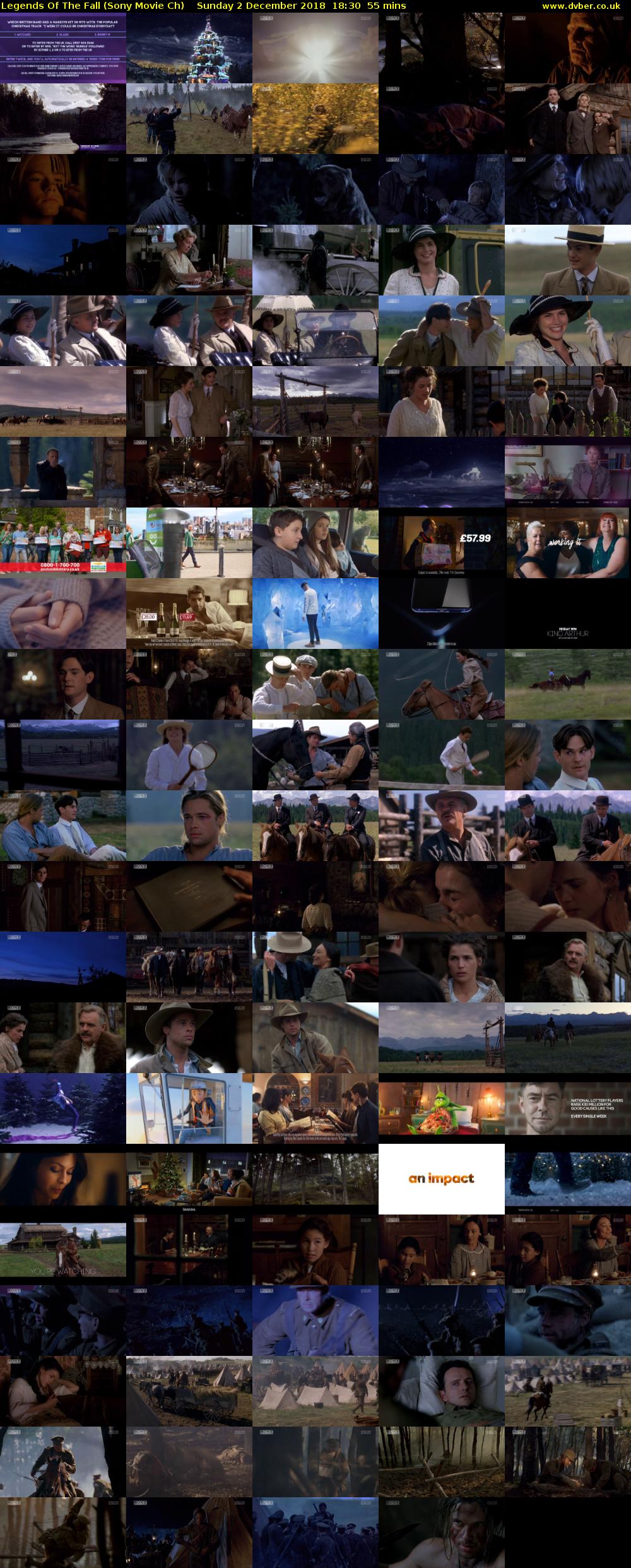 Legends Of The Fall (Sony Movie Ch) Sunday 2 December 2018 18:30 - 19:25