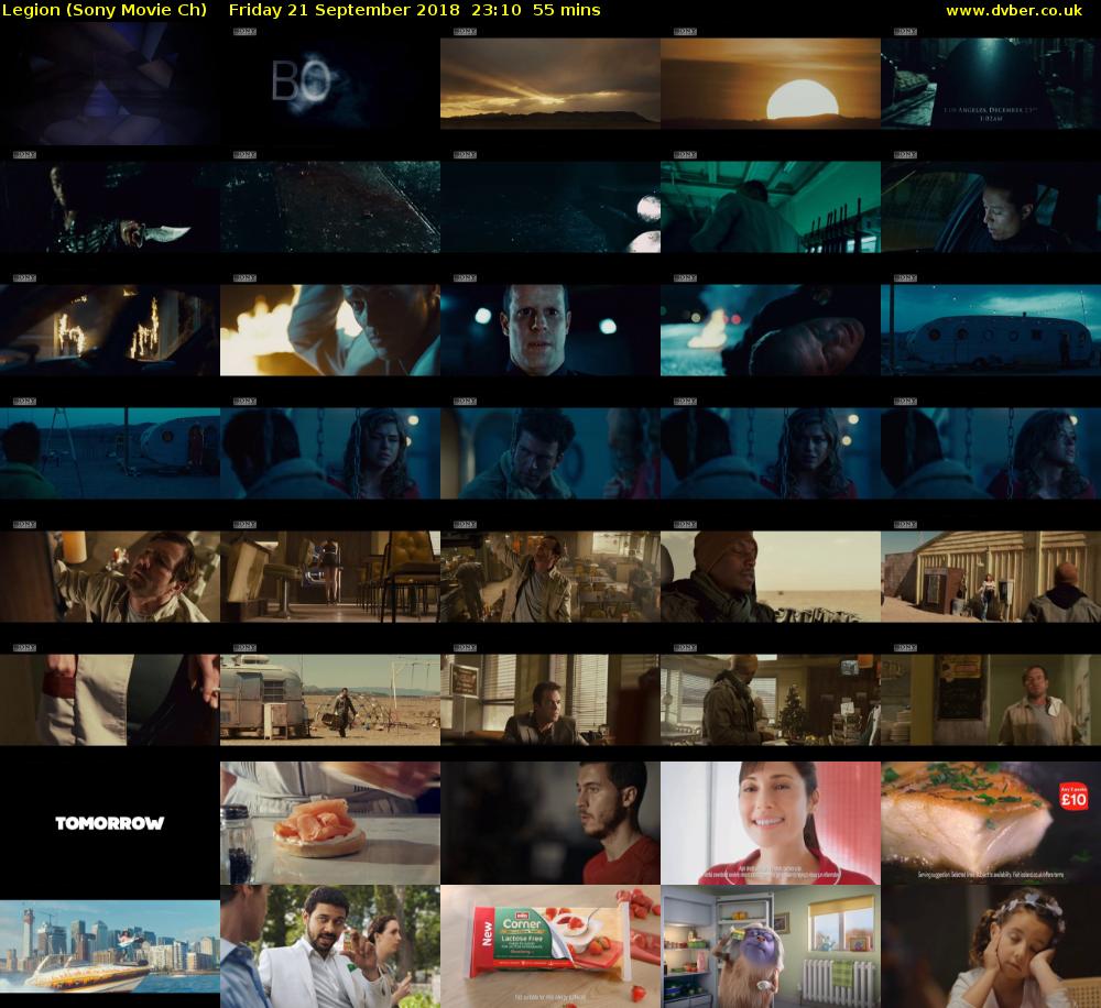 Legion (Sony Movie Ch) Friday 21 September 2018 23:10 - 00:05