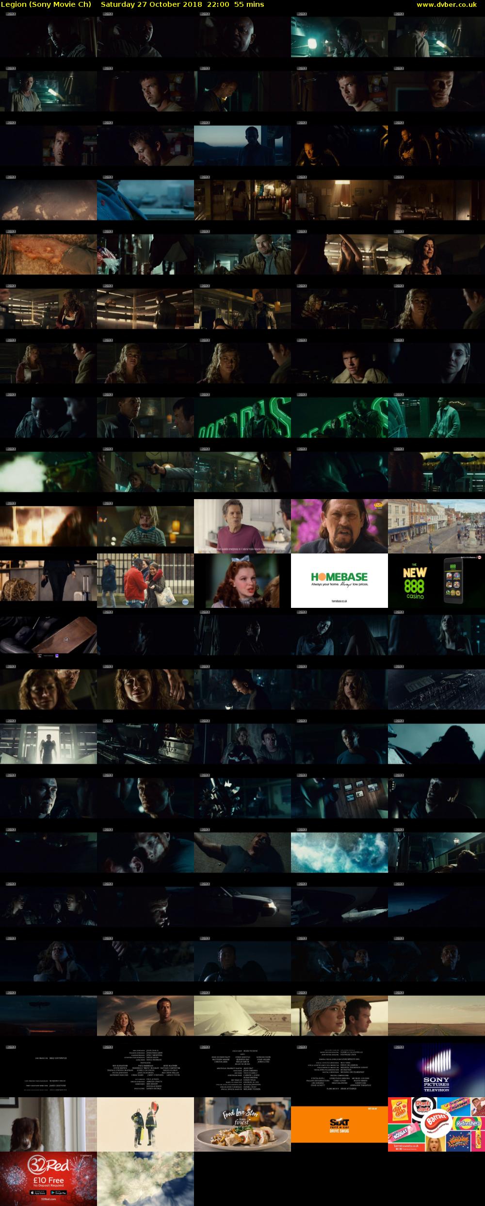 Legion (Sony Movie Ch) Saturday 27 October 2018 22:00 - 22:55