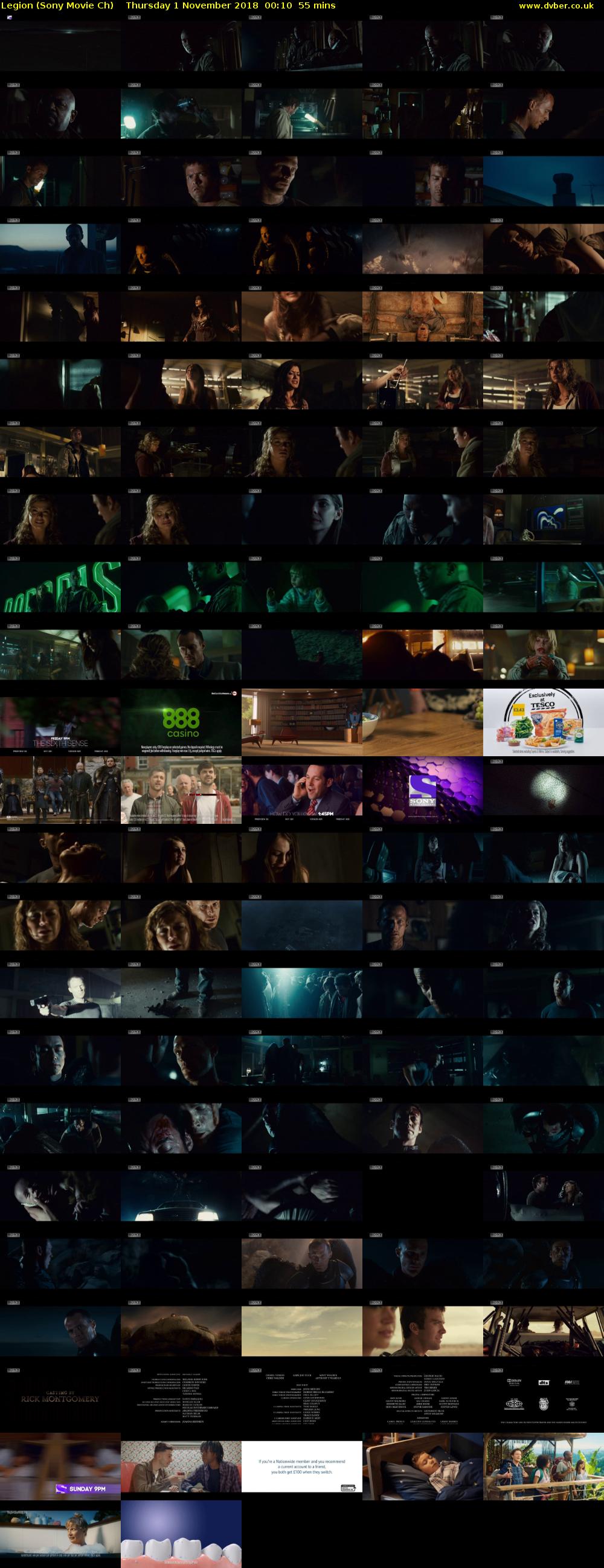 Legion (Sony Movie Ch) Thursday 1 November 2018 00:10 - 01:05