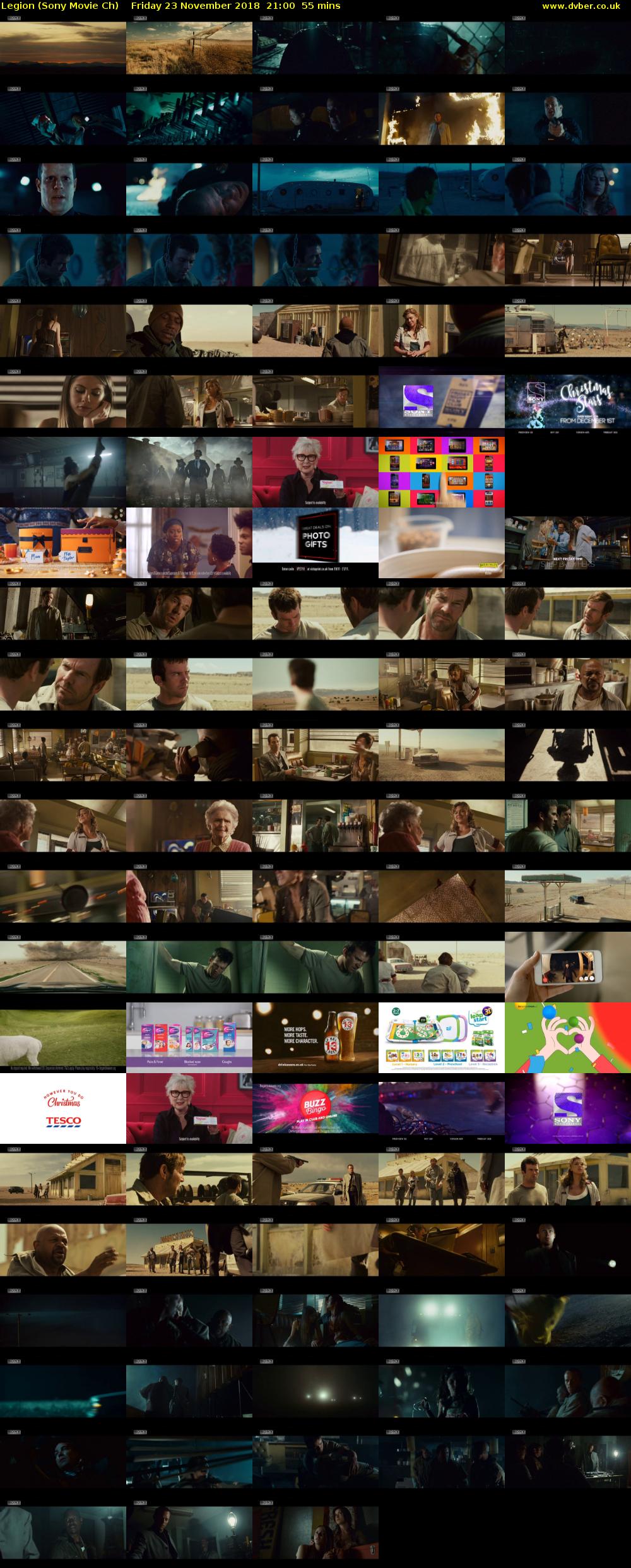 Legion (Sony Movie Ch) Friday 23 November 2018 21:00 - 21:55