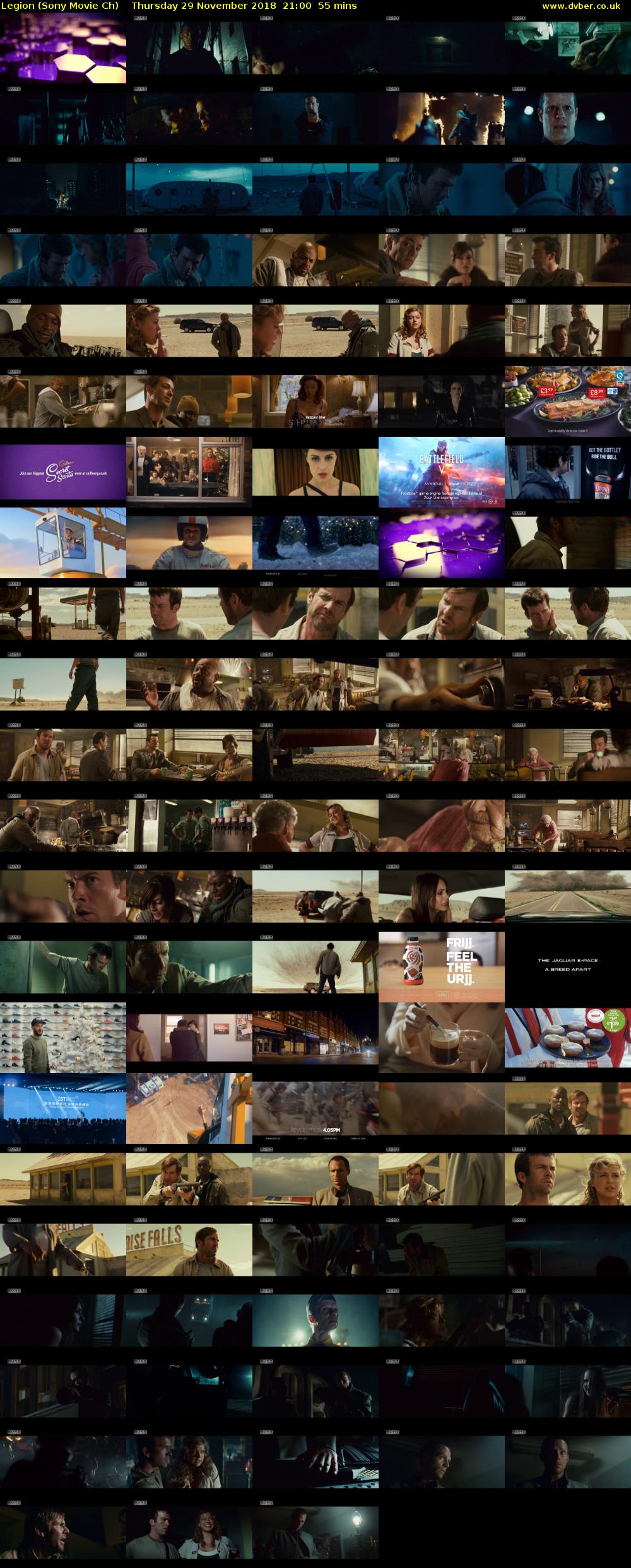 Legion (Sony Movie Ch) Thursday 29 November 2018 21:00 - 21:55