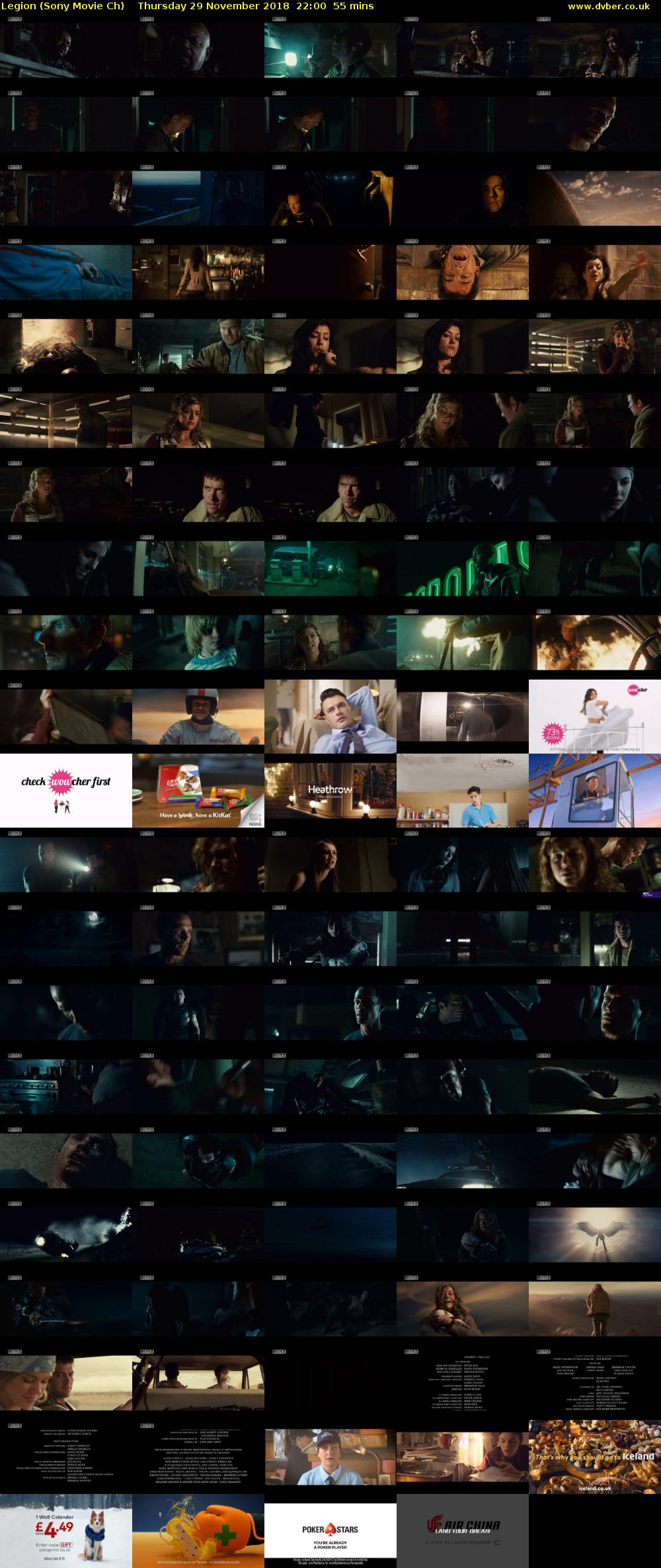 Legion (Sony Movie Ch) Thursday 29 November 2018 22:00 - 22:55