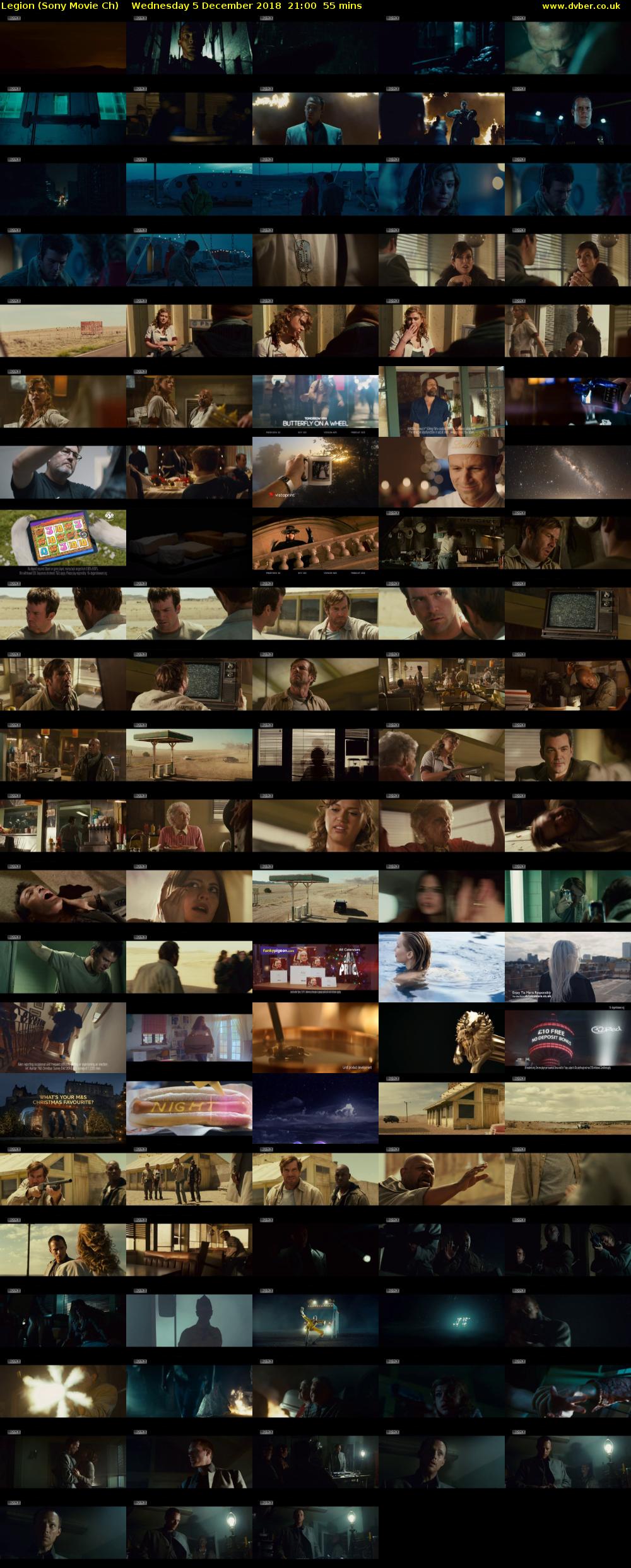 Legion (Sony Movie Ch) Wednesday 5 December 2018 21:00 - 21:55