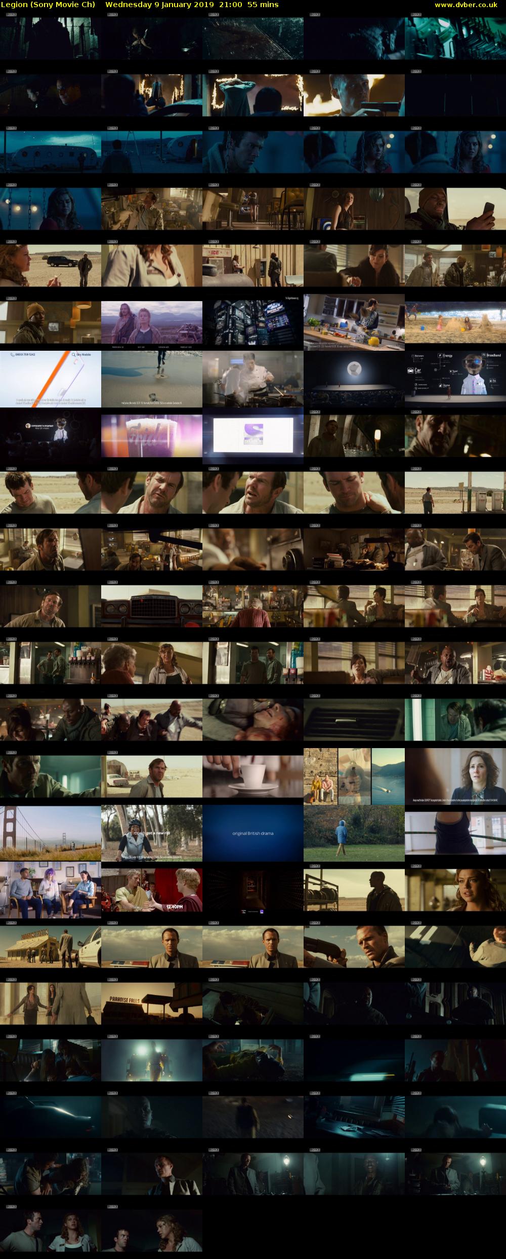 Legion (Sony Movie Ch) Wednesday 9 January 2019 21:00 - 21:55