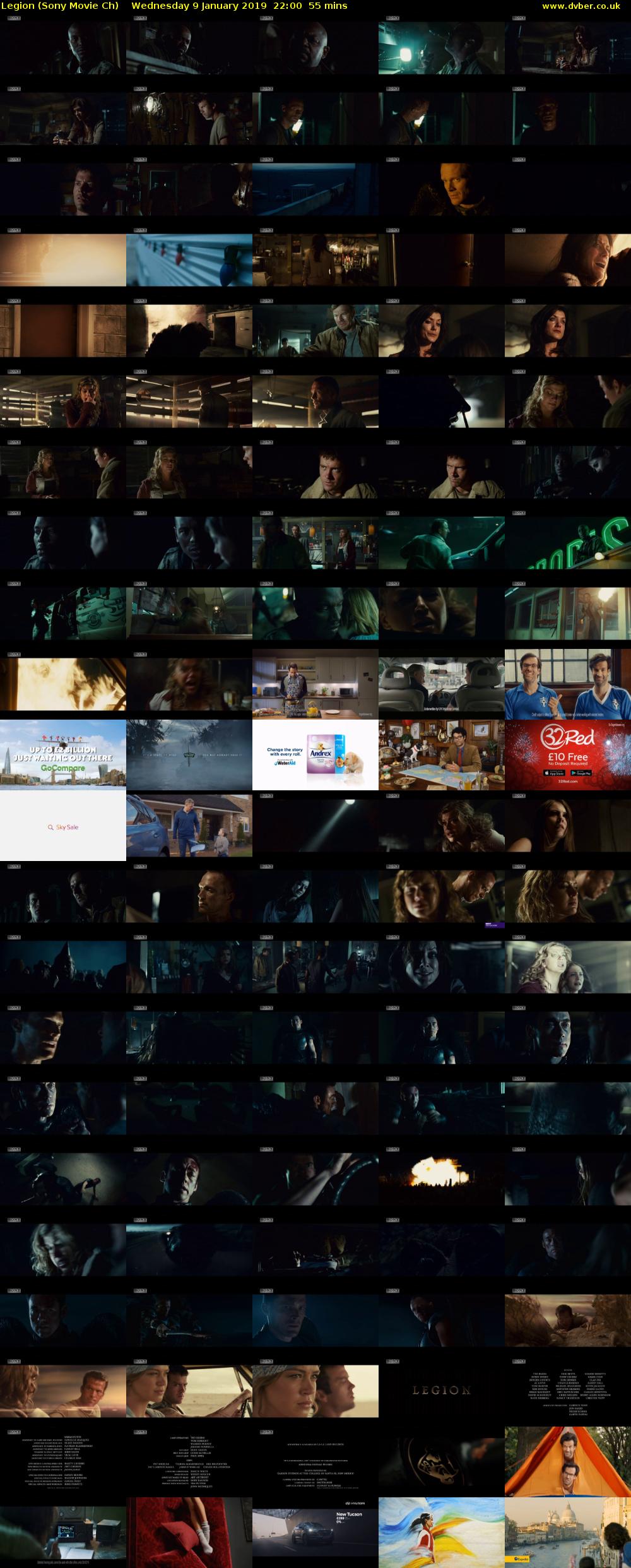 Legion (Sony Movie Ch) Wednesday 9 January 2019 22:00 - 22:55