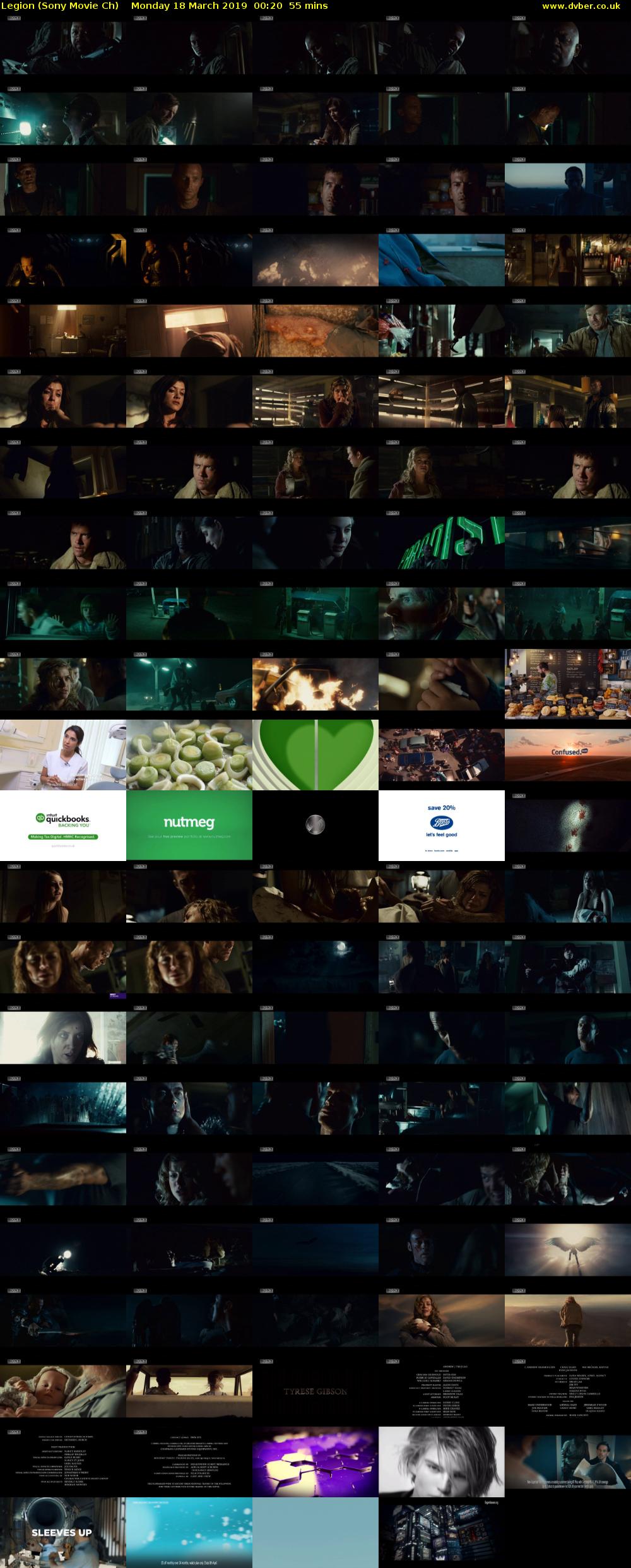 Legion (Sony Movie Ch) Monday 18 March 2019 00:20 - 01:15