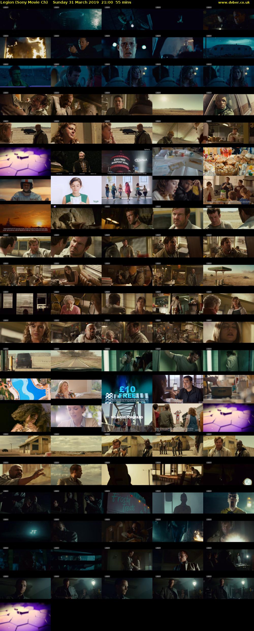 Legion (Sony Movie Ch) Sunday 31 March 2019 21:00 - 21:55