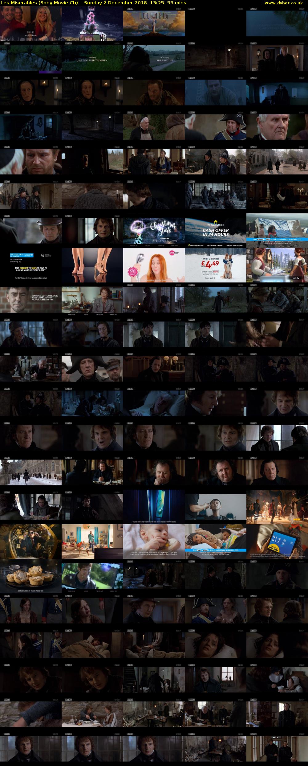 Les Miserables (Sony Movie Ch) Sunday 2 December 2018 13:25 - 14:20