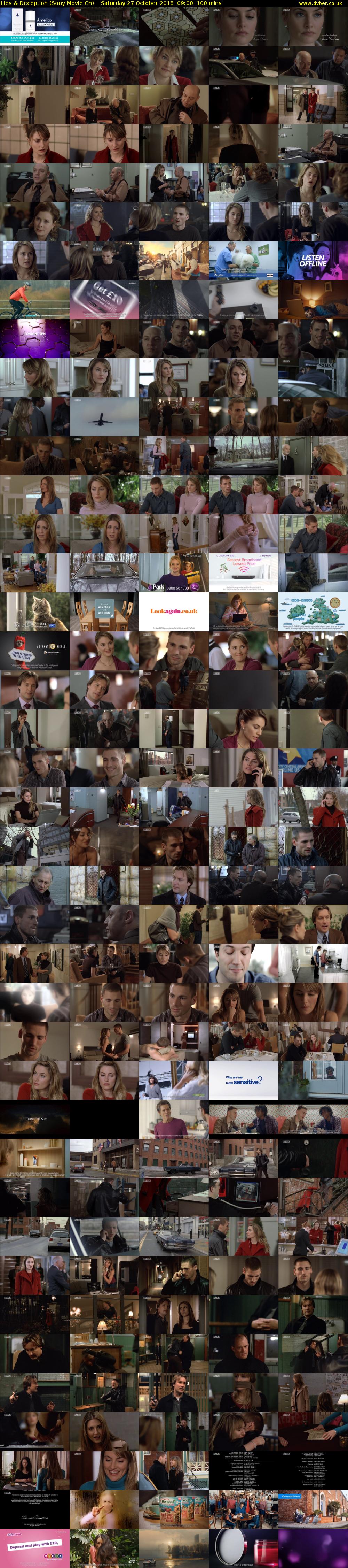 Lies & Deception (Sony Movie Ch) Saturday 27 October 2018 09:00 - 10:40