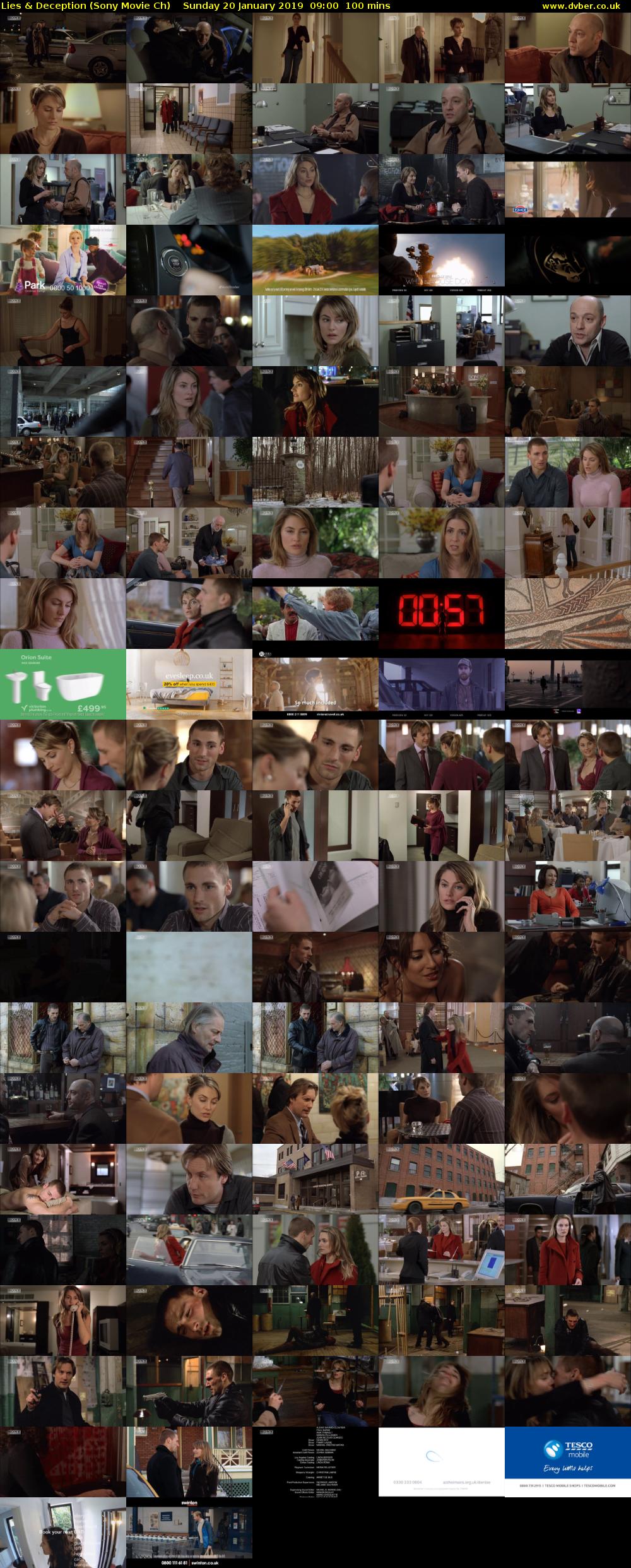 Lies & Deception (Sony Movie Ch) Sunday 20 January 2019 09:00 - 10:40