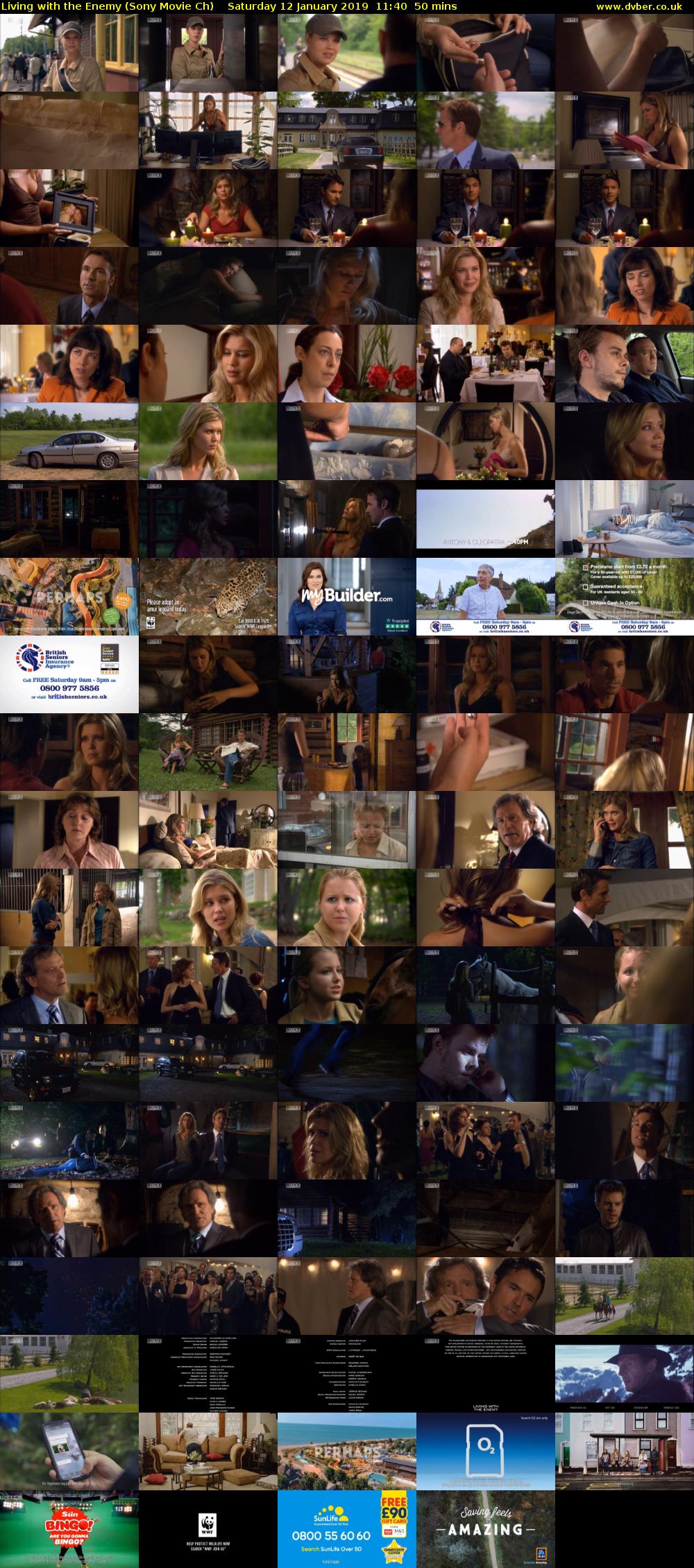 Living with the Enemy (Sony Movie Ch) Saturday 12 January 2019 11:40 - 12:30