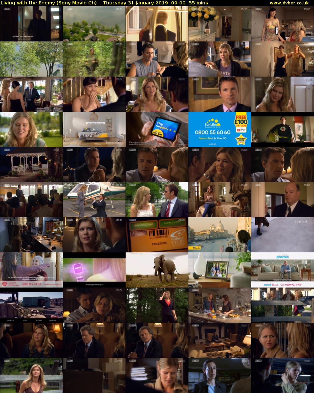 Living with the Enemy (Sony Movie Ch) Thursday 31 January 2019 09:00 - 09:55