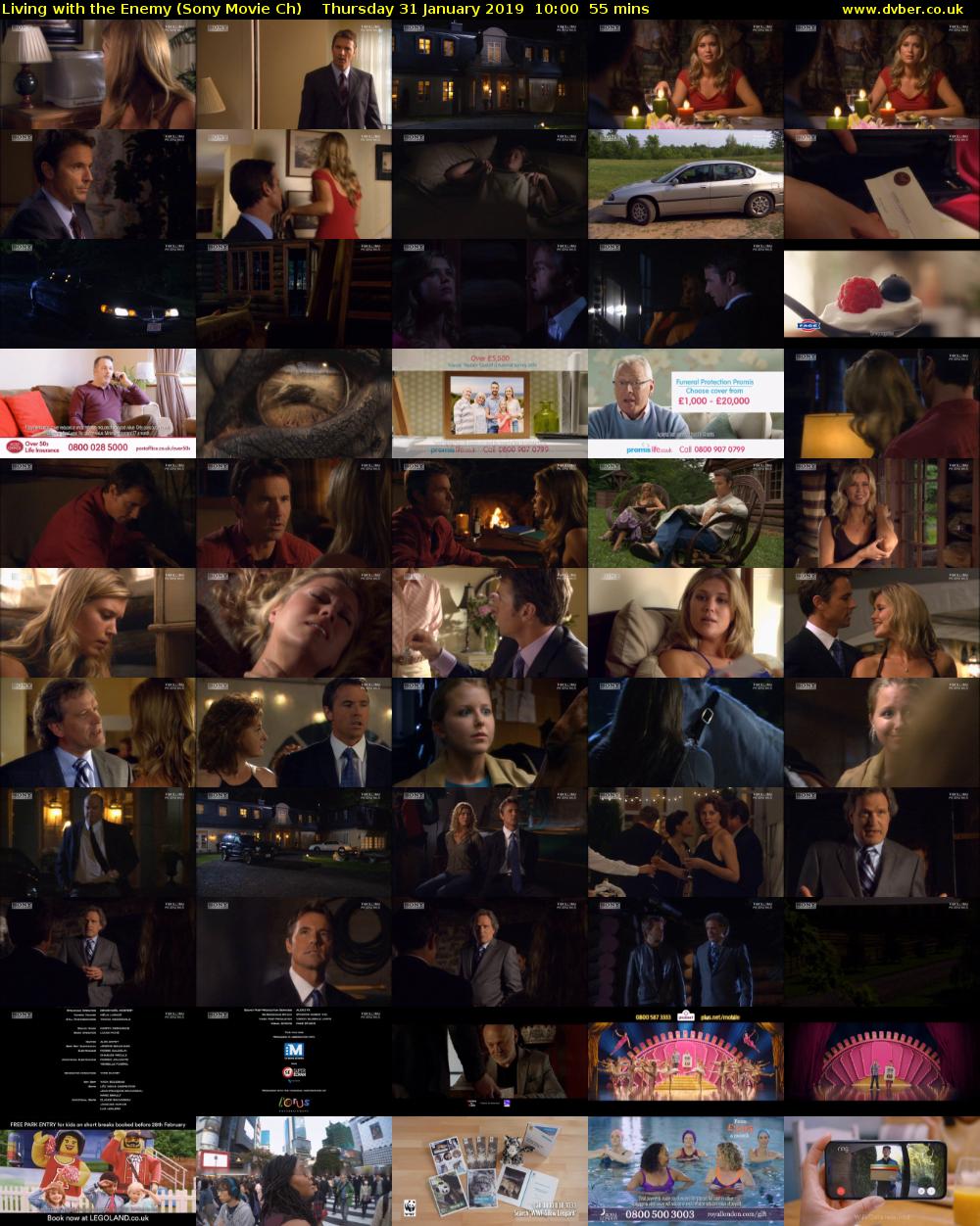 Living with the Enemy (Sony Movie Ch) Thursday 31 January 2019 10:00 - 10:55