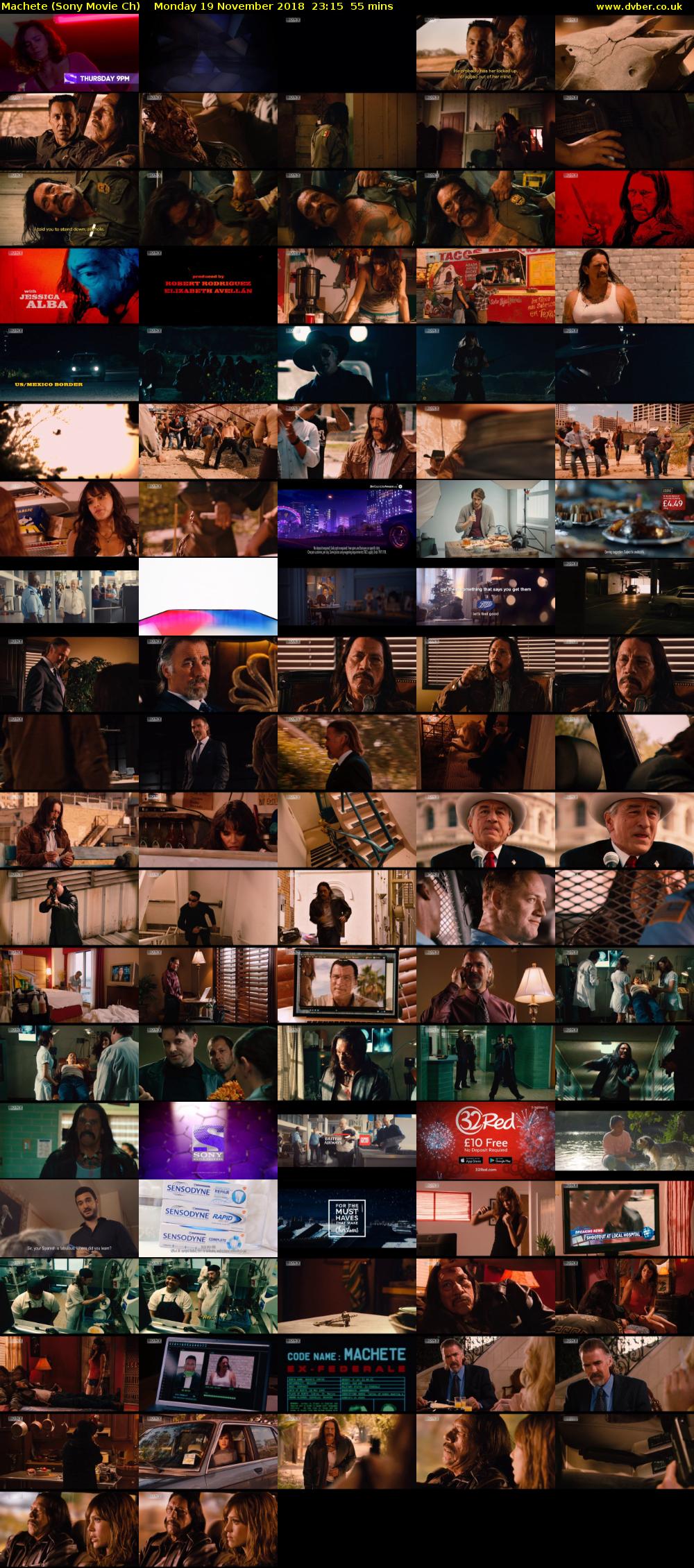 Machete (Sony Movie Ch) Monday 19 November 2018 23:15 - 00:10