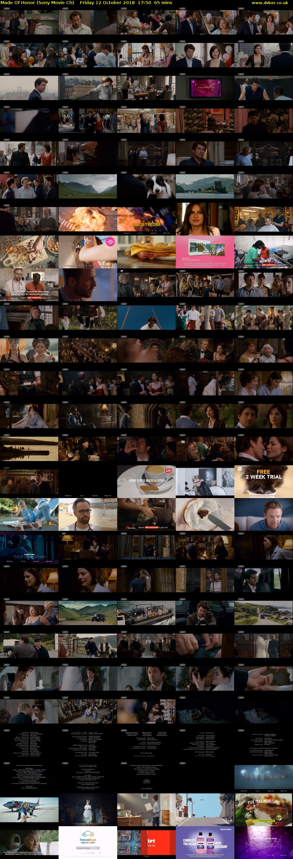 Made Of Honor (Sony Movie Ch) Friday 12 October 2018 17:50 - 18:55